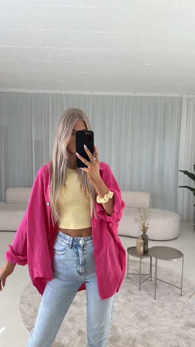 Musselinbluse Pink