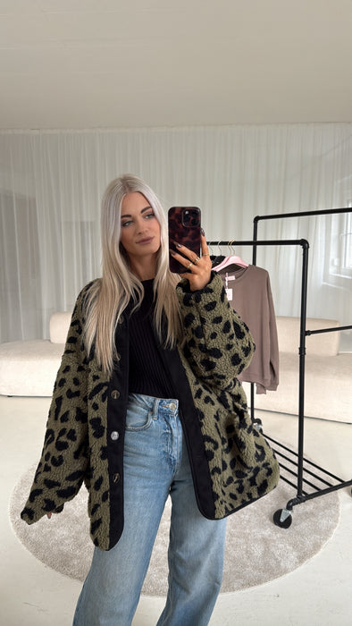 Teddyjacke Khaki/Black Leo