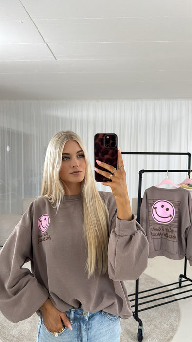 Sweater Smily Braun