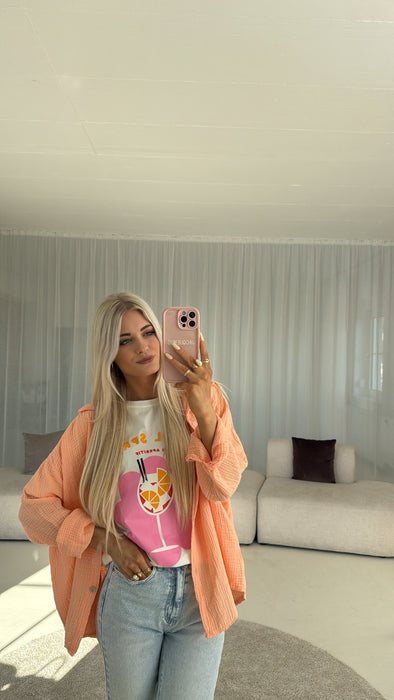 Musselinbluse soft Peach 🍊