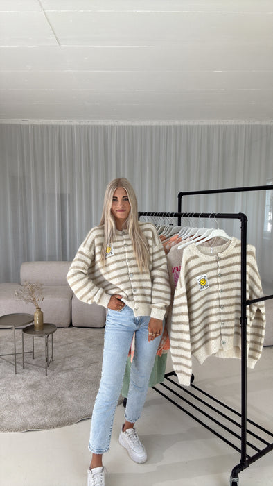 Cardigan Smily Braun/Beige