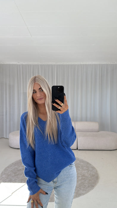 V- Pullover Royalblue