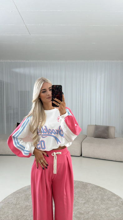 Sweater Lachs/White