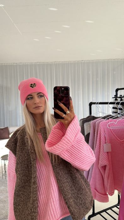 Mütze Leo Herz Pink- Ohne Rückgaberecht/Hygieneartikel
