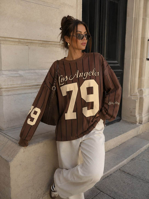 Sweater Los Angeles Schokobraun