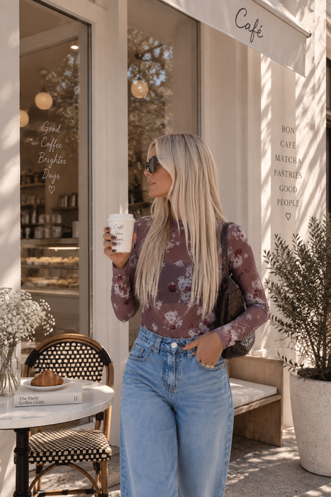 Mesh Longsleve Flowers