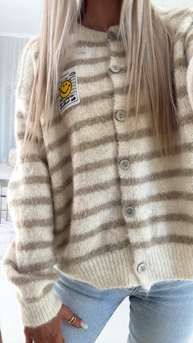 Cardigan Smily Braun/Beige