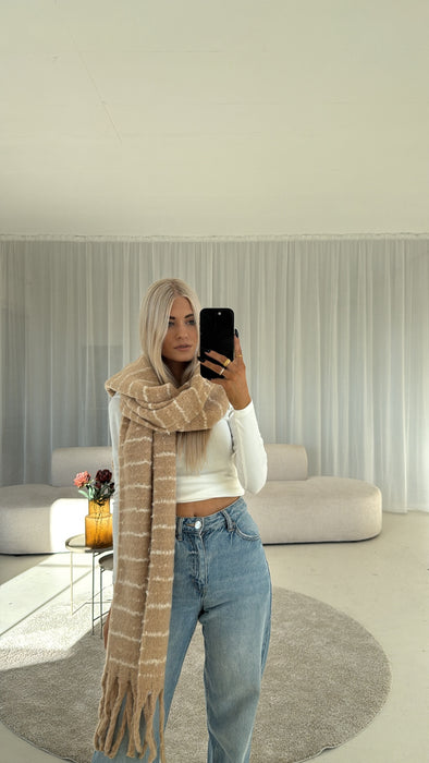 Boucle Schal Stripes