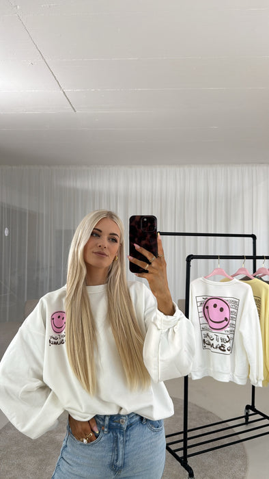 Sweater Smily Weiß
