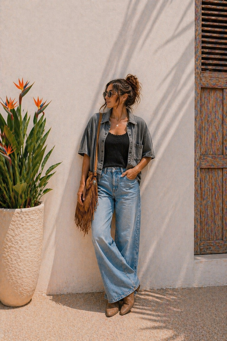 Jeanshemd Grey