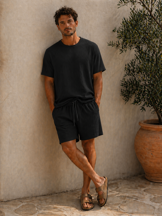 Set Schwarz T-Shirt + Hose