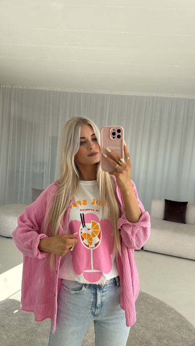 Musselinbluse soft Rosé 🎀