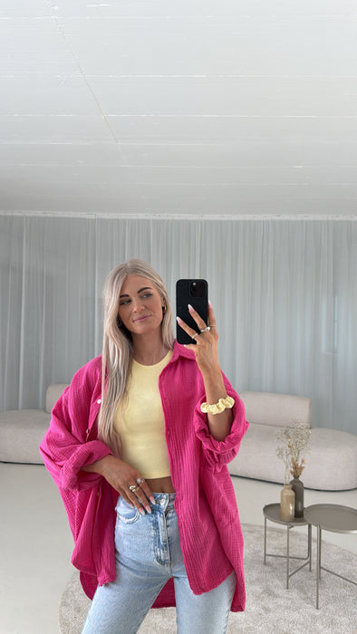Musselinbluse Pink
