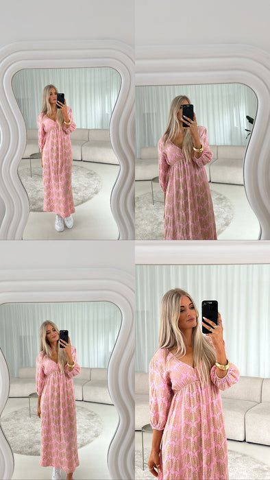 Kleid mit Print 07 Rose