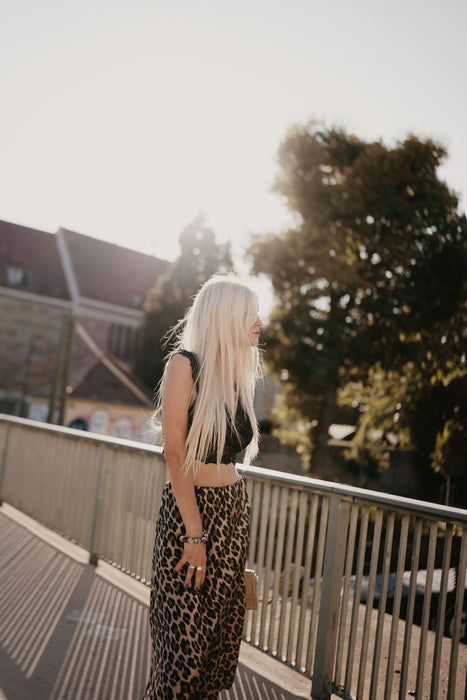 Lace Bra Black mit Rückenprint