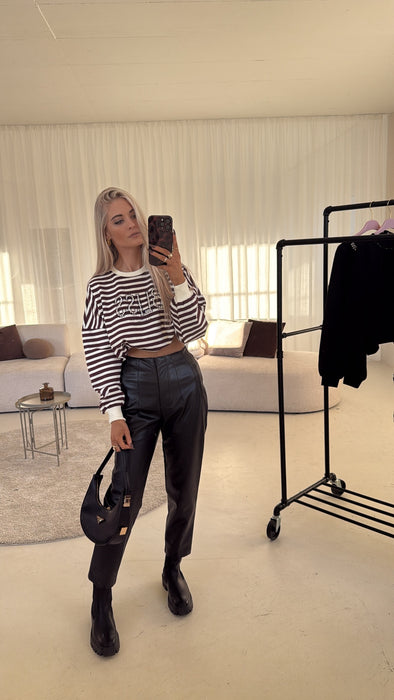 Sweater Stripes Weinrot✨