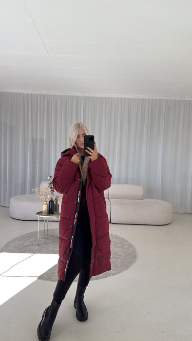 Winterjacke Burgunder