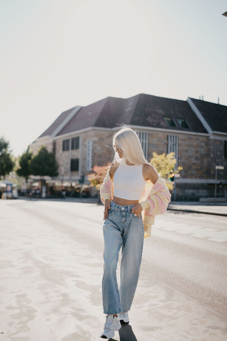 Cardigan Rosé/Gelb