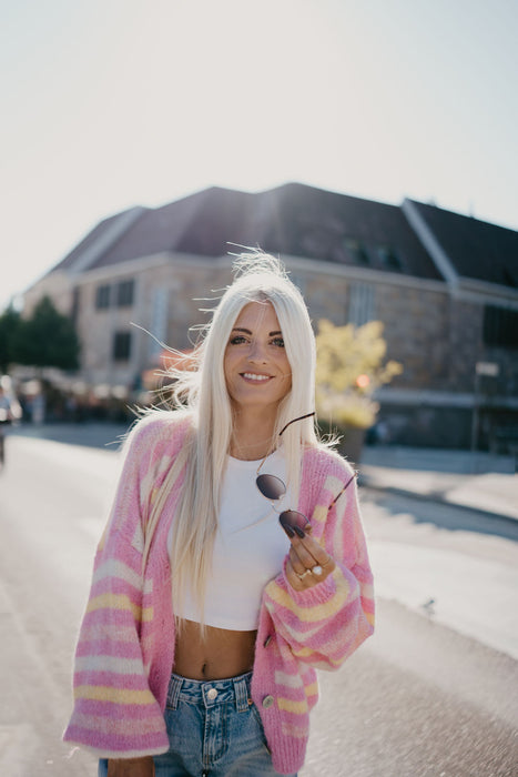 Cardigan Elly Pink