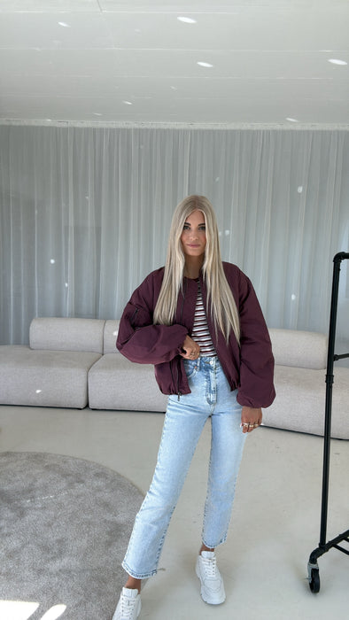 Steppjacke Burgunder