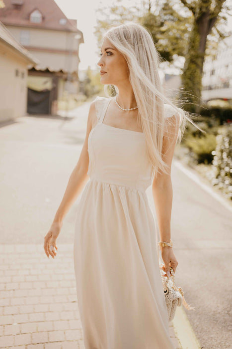 Midi Dress Beige