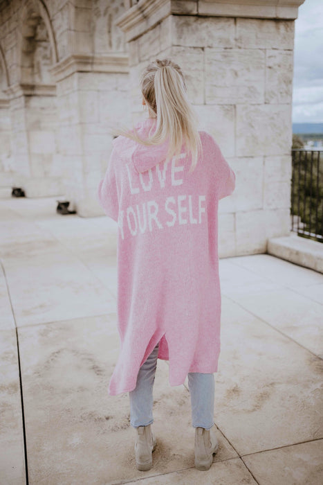 Cardigan Love Yourself Rosé