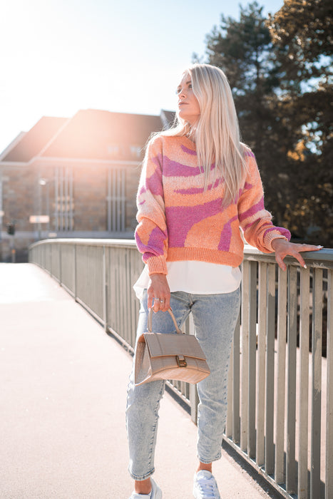 Pullover Lachs/Koralle
