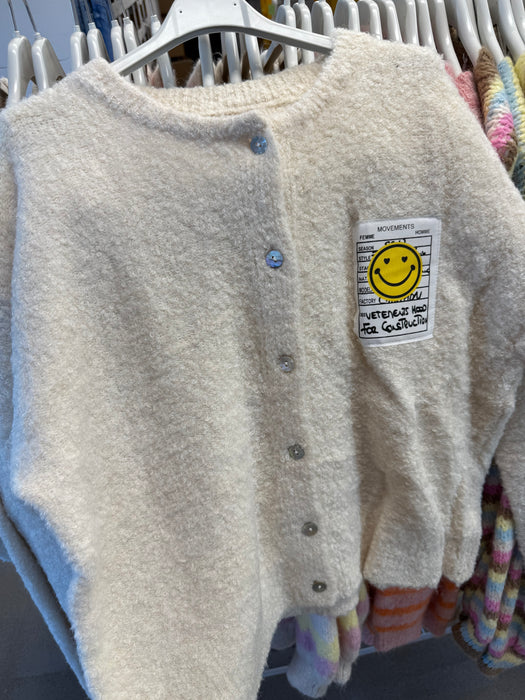 Strickjacke Beige Smily