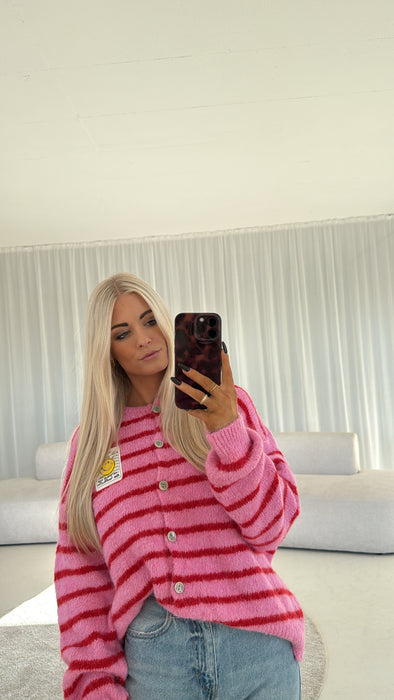Cardigan Stripes Pink/Rot