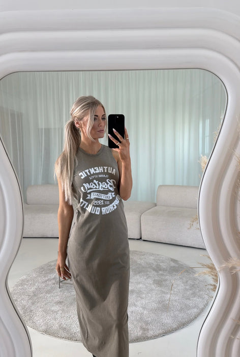 Oversize Kleid Khaki - Ohne Rückgaberecht