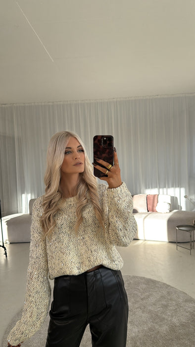 Pullover Glitzer Cream