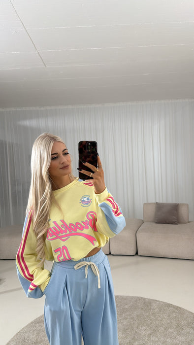 Sweater Gelb/Pink