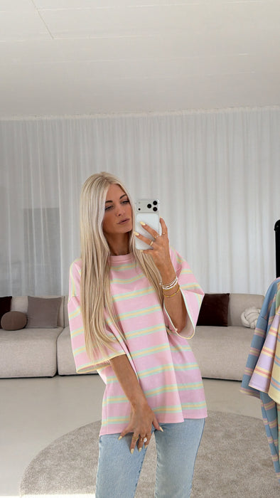 T-Shirt Stripes Rosé Pastell