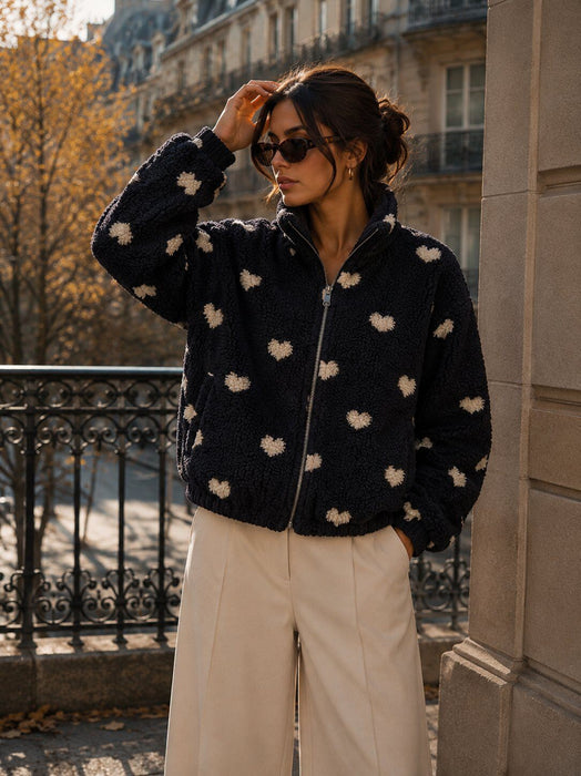 Teddyjacke Amy Noir