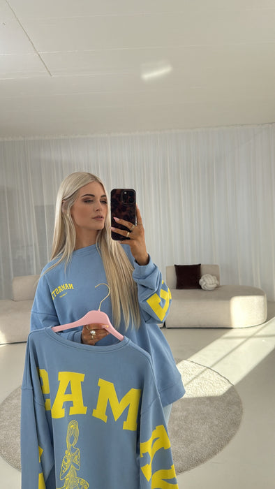 Sweatshirt Namaste Blue/Gelb