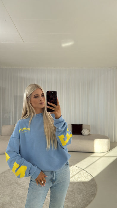 Sweatshirt Namaste Blue/Gelb