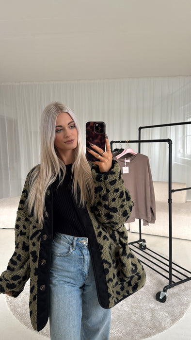 Teddyjacke Khaki/Black Leo