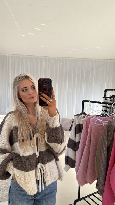 Cardigan Beige/Braun