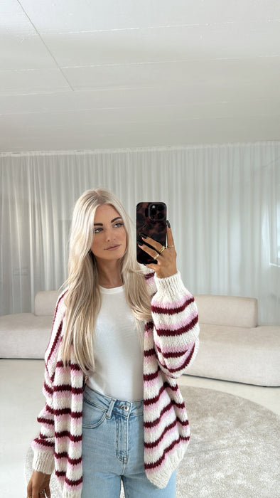Strickjacke Lea Burgunder