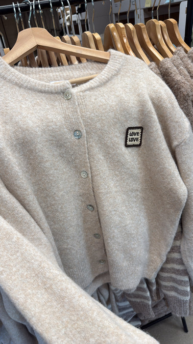 Cardigan Love Beige