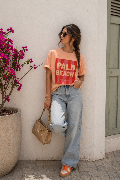 T-Shirt Palm Beach Peach