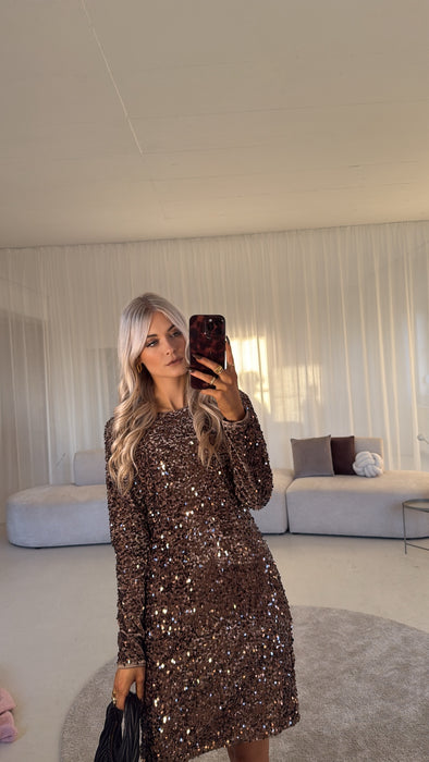 Dress Braun Glitzer Kleid ✨