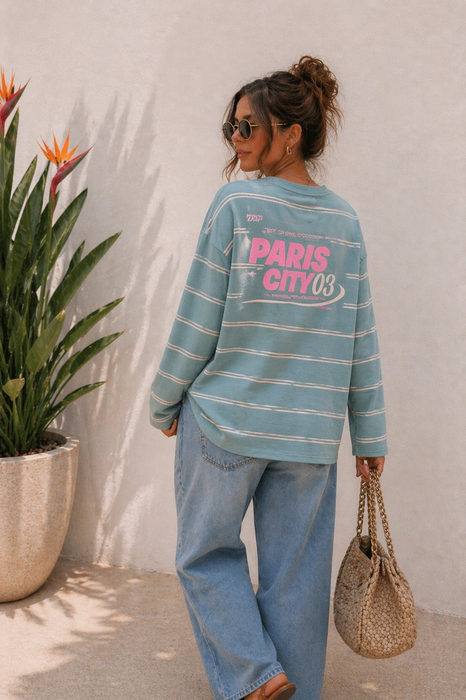 Sweater Paris City Türkis