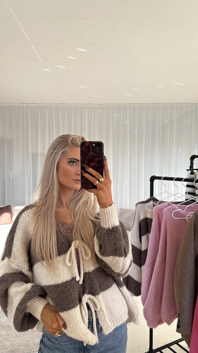 Cardigan Beige/Braun