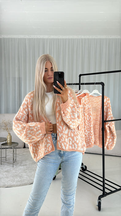 Cardigan Leo Peach