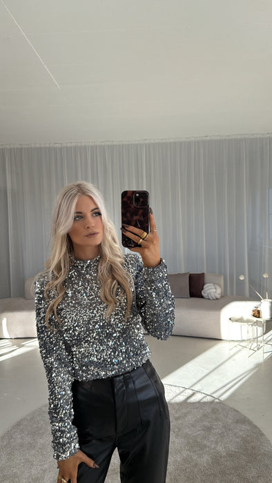 Longsleve Glitzer Grey