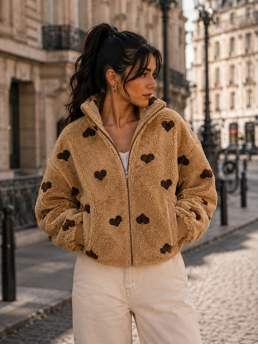 Teddyjacke Amy Camel