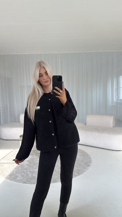 Teddyweste Black