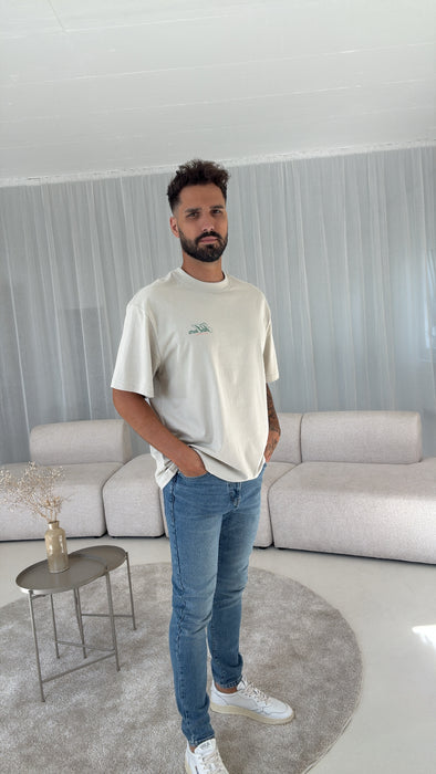 Print T-Shirt Taupe