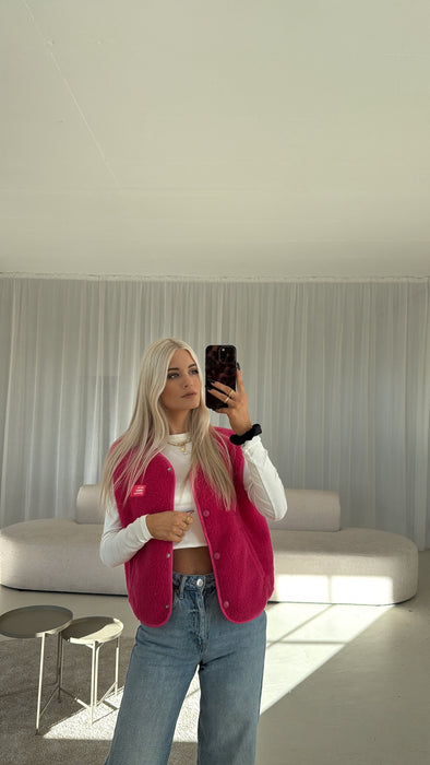 Teddy Weste Pink Lara